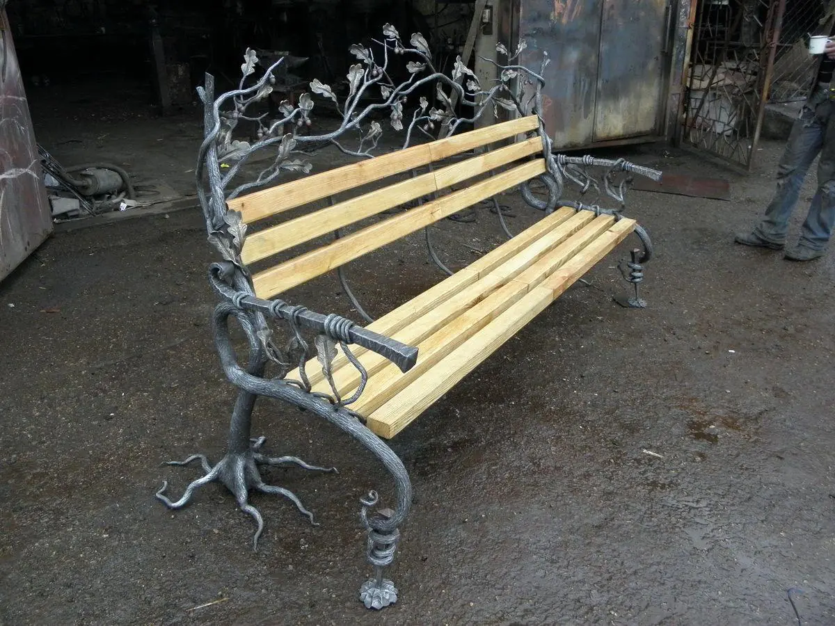 Кованая лавочка Арт. 9